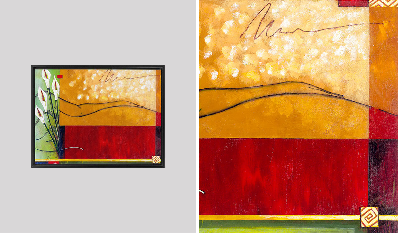 Essence of Woman framed with detail view