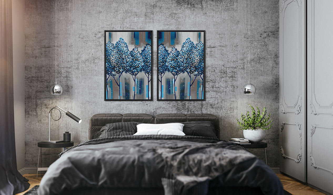 Winter Forest Print environmental view