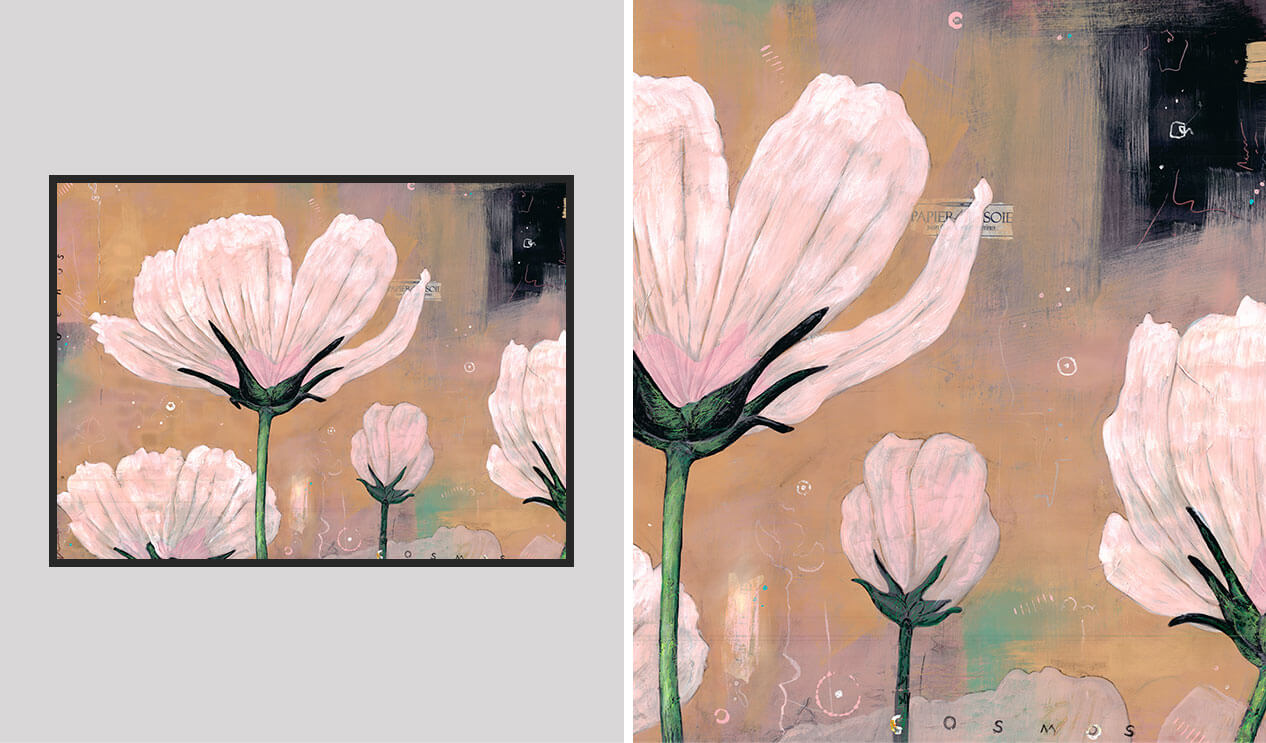 The Cosmos framed with detail view