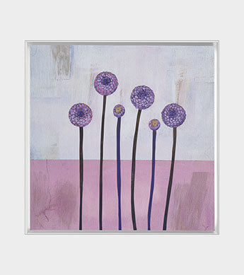 Affectionate Zinnia Square Oversized Print