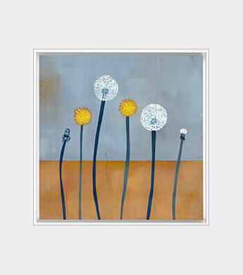 Dandelion Wishes Square Canvas Wrap Zoomed