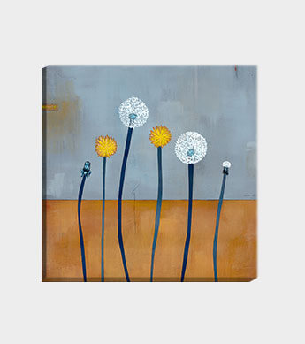 Dandelion Wishes Square Canvas Wrap
