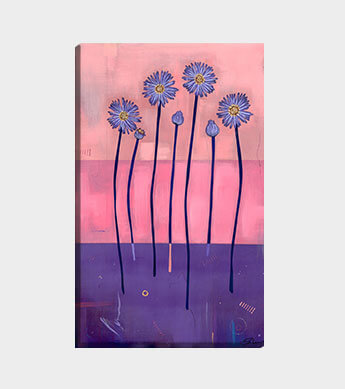 Enchanted Aster Canvas Wrap
