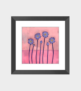 Enchanted Aster Square Mini Print
