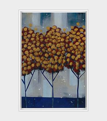 Winter Gold Forest 1 Canvas Wrap Zoomed