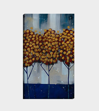 Winter Gold Forest 1 Canvas Wrap