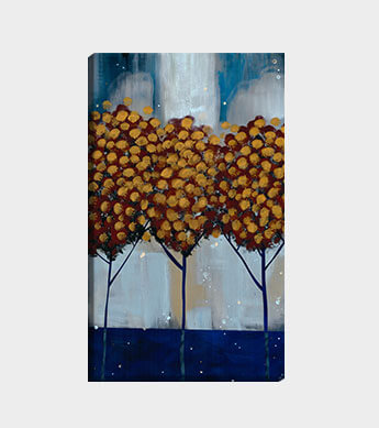 Winter Gold Forest 2 Canvas Wrap