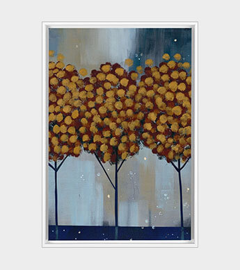 Winter Gold Forest 3 Canvas Wrap Zoomed