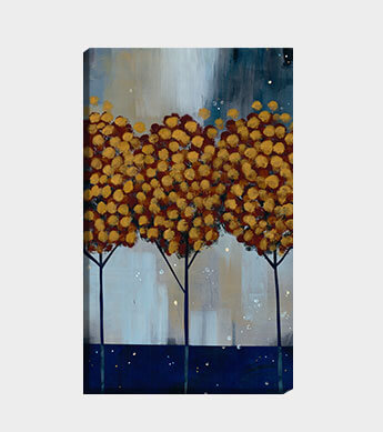 Winter Gold Forest 3 Canvas Wrap