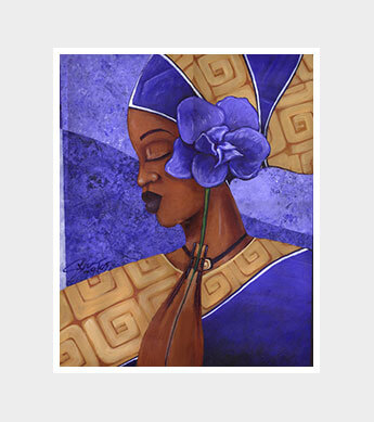 African Violet Print