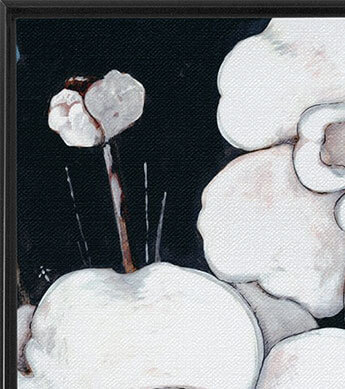 Black & White Floral 1 Oversized Print Zoomed