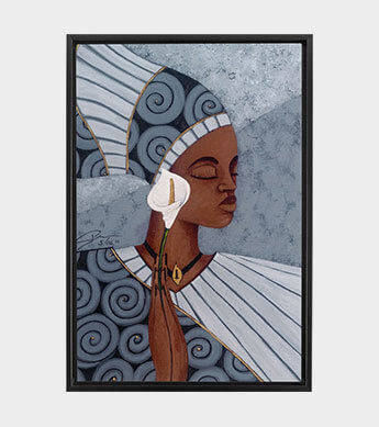 Cala Lily Canvas Wrap Zoomed