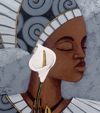 Cala Lily Print Zoomed