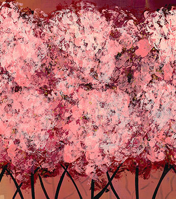 Cherry Blossom Print Zoomed