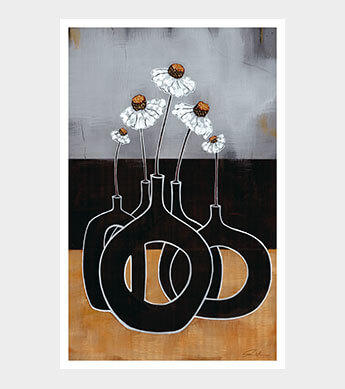 Coneflower White Print