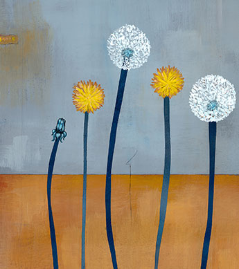 Dandelion Wishes Print Zoomed