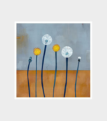 Dandelion Wishes Square Print