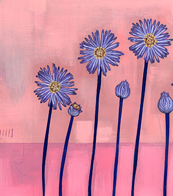 Enchanted Aster Print Zoomed