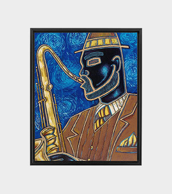 Midnight Blues Canvas Wrap Zoomed