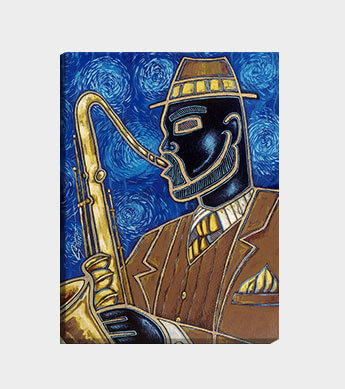 Midnight Blues Canvas Wrap