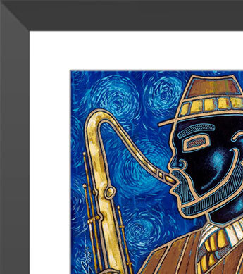 Midnight Blues Mini Print Zoomed