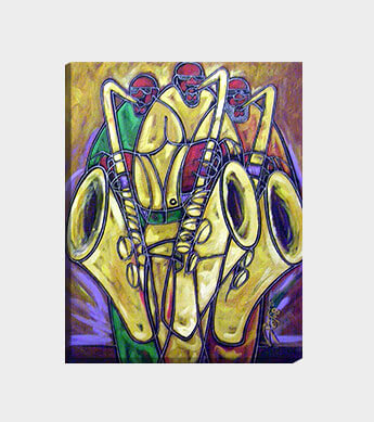 Sax Brothers Canvas Wrap