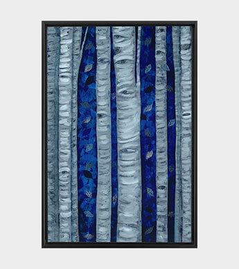 Silver Birch Canvas Wrap Zoomed