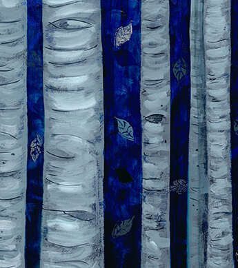 Silver Birch Print Zoomed