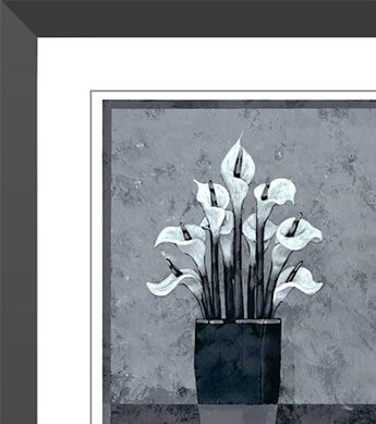 Silver Lily Mini Print Zoomed