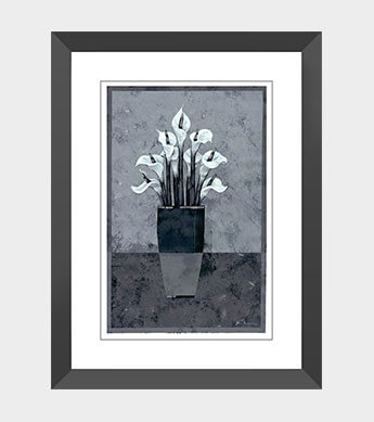 Silver Lily Mini Print