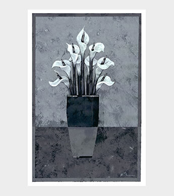 Silver Lily Print