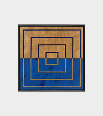 Square on Square GRB Canvas Wrap Zoomed