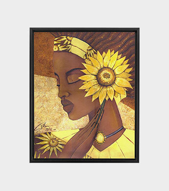 Sunflower Canvas Wrap Zoomed