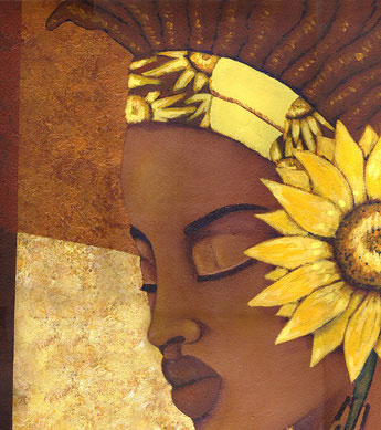 Sunflower Print Zoomed