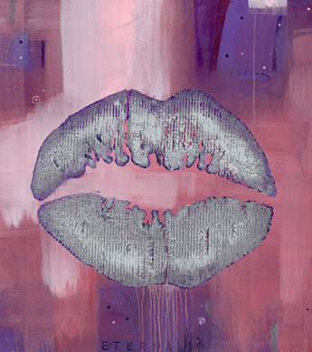 The Kiss Dreamy Print Zoomed