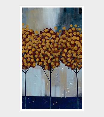 Winter Gold Forest 3 Print