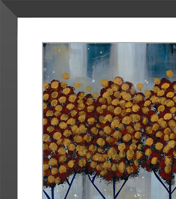 Winter Gold Forest 1 Mini Print Zoomed