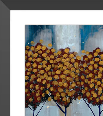 Winter Gold Forest 2 Mini Print Zoomed