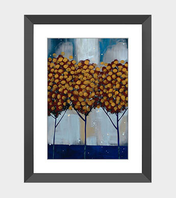 Winter Gold Forest 2 Mini Print